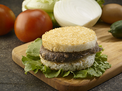 Veg. Beef Rice Burger