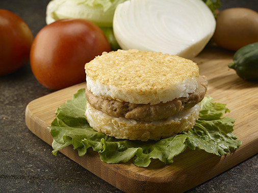 Veg. Honey-glazed Chicken Rice Burger