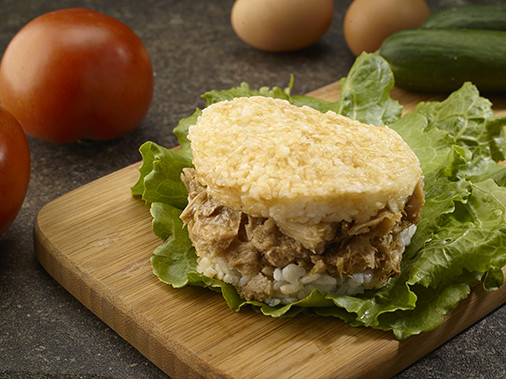 Sesame Oil Lions Mane Mushroom Rice Burger