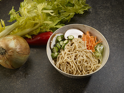 Dry Noodles With Sesame Oil Mix Sauce